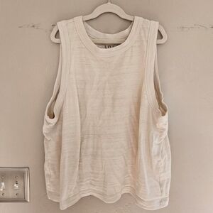 Loft Soft Cream Tank Top Size Large
